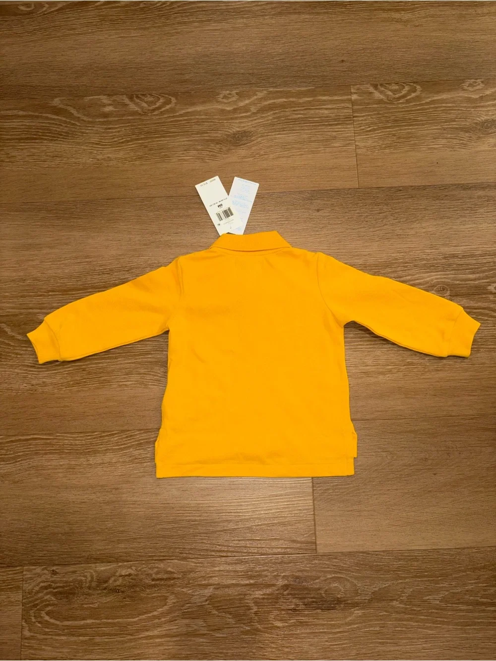 Infant Toddler Kids Ralph Lauren Gold Long Sleeve Polo Size 9M New